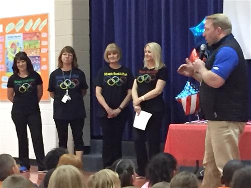 Brandon Slay and SES 2nd Grade Teachers 