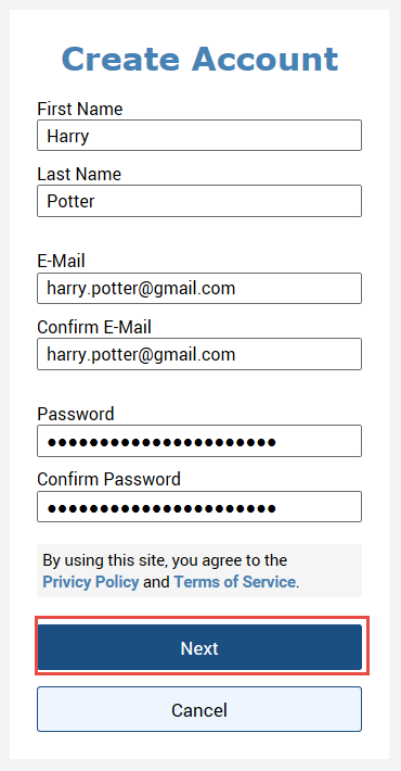 Create an account graphic 