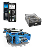 Texas Instruments calculator, hub and rover