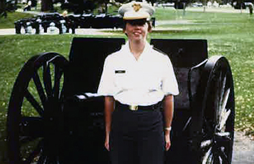 Karen Hobson at West Point Fall 1976. 