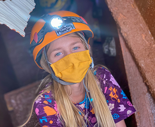  Meridian Ranch Elementary Student explores cave simulator