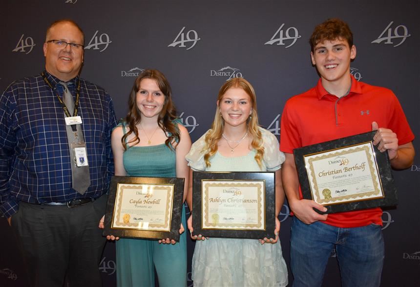  Students receive an award at Fantastic 49