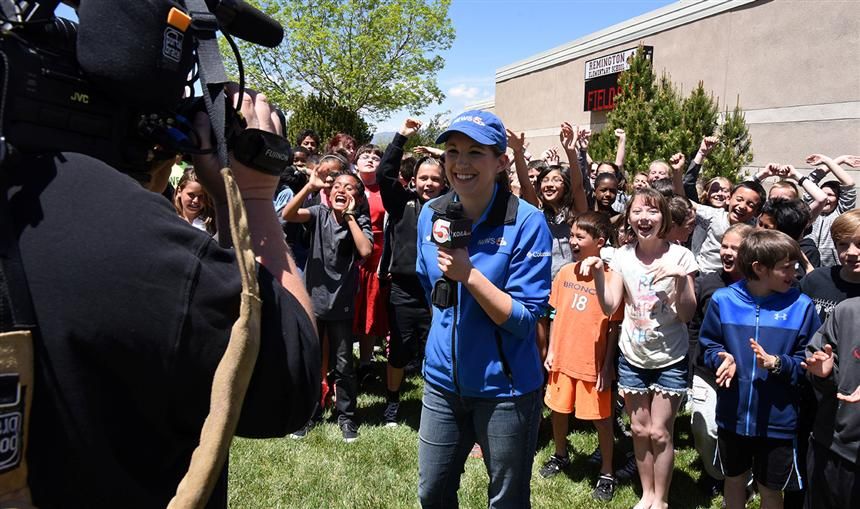  Remington Elementary School fifth-graders on KOAA News 5