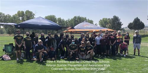 SCHS AFJROTC Supports Race Against Suicide 