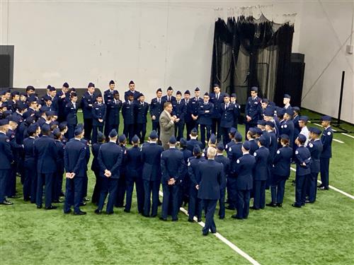 Cadet with Mr. Baron 